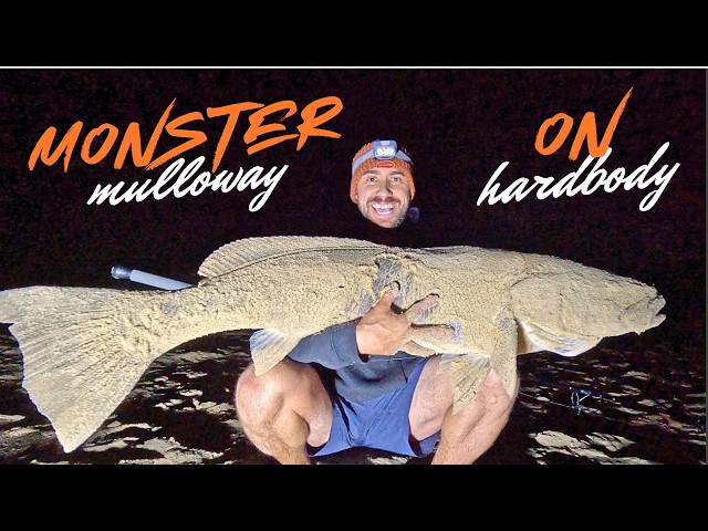 GIANT Mulloway DESTROYS My Huge Lure in the Surf!