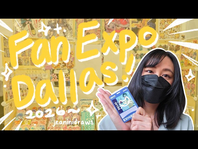 my BEST local convention!! | ARTIST ALLEY VLOG | Fan Expo Dallas 2026