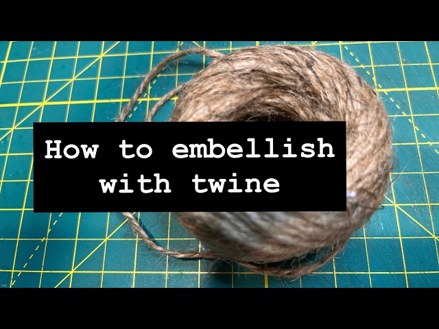 ORDINARY TWINE makes a fun, tactile embellishment ~ #junkjournalideas