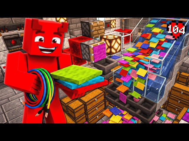 INFINITE FUEL for my FURNACES!! Minecraft Vanilla EP.104