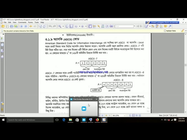 ASCII CODE ICT BANGLA TUTORIAL