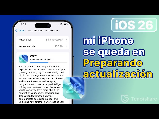 iOS 26 | How to Fix iPhone Stuck on Preparing Update