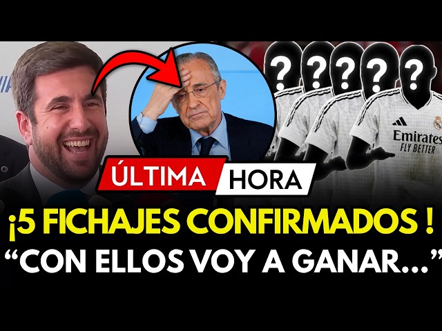 🚨ESTOS SON LOS 5 FICHAJES DE ENRIQUE RIQUELME PARA QUITARLE LA PRESIDENCIA A FLORENTINO PÉREZ