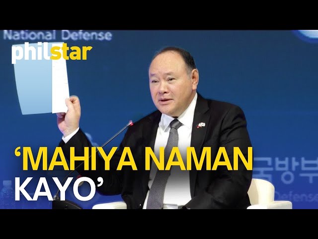 Gilberto Teodoro calls out China at Seoul Defense Dialogue 