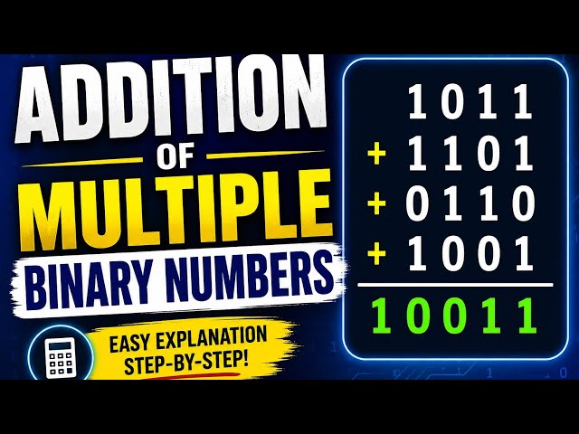 Addition of Multiple Binary Numbers 