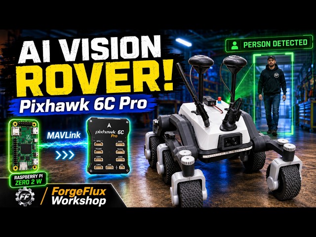 I Gave My Rover AI Vision! Raspberry Pi + Pixhawk + OpenCV + MAVLink 🤖👀