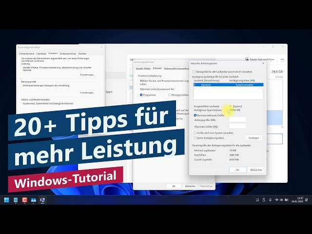 Windows schneller machen und Probleme beheben – Windows 11 Tutorial