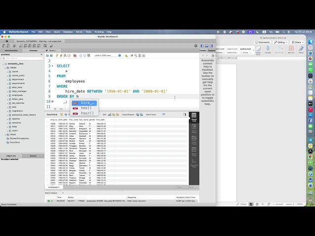 พื้นฐาน SQL Between And, Null, Not Null, Distinct Operator