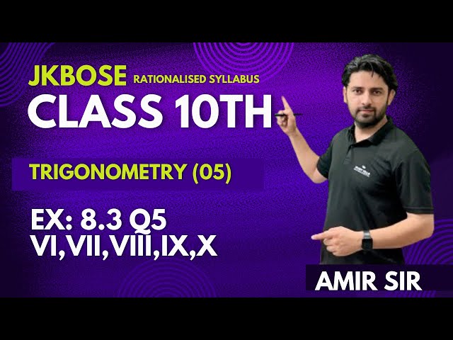 Trigonometry(05) || Class 10th || Ex.8.3 Q4 vi,vii,viii,ix,x || #viral #maths #10th