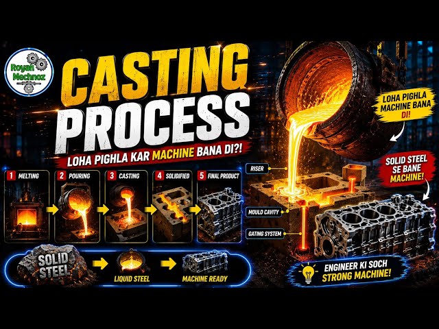 Casting Process Explained | How Does Rock-Solid Steel Flow Like Water? 🔥