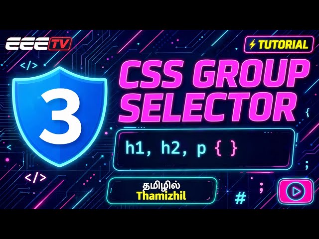CSS Group Selector Explained | CSS Tutorial for Beginners | Multiple Elements Styling