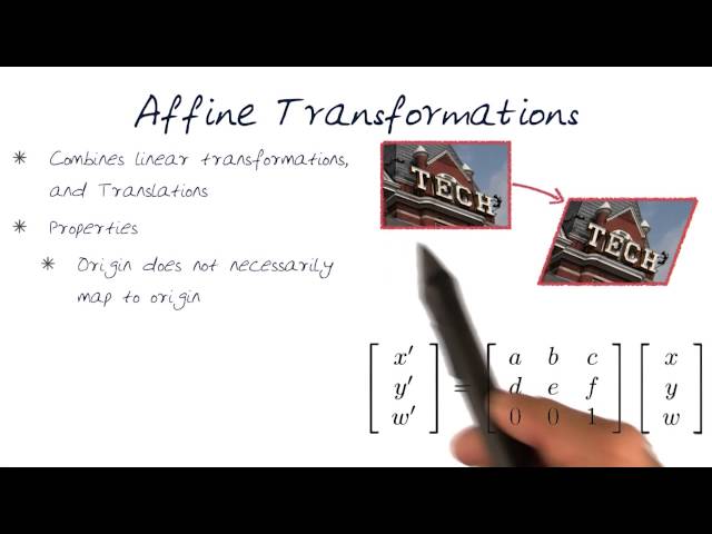 Affine Transformations
