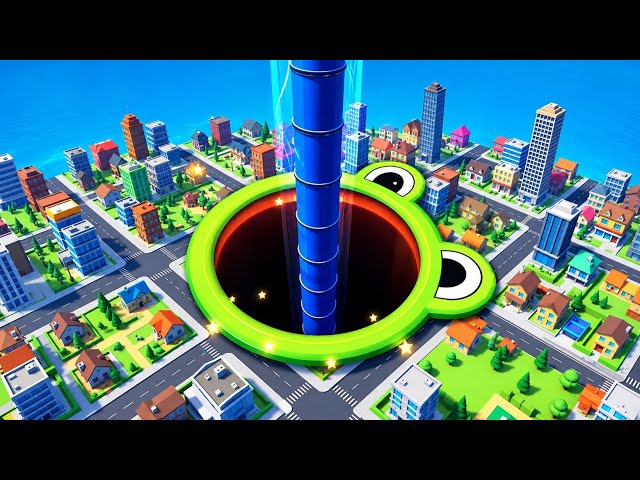 Hole.io - Gameplay Walkthrough Tutorial  Hole Evolution New Mobile Game (Android,iOS)