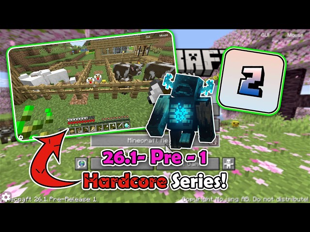 Java Minecraft 26.1 Pre 1 Zalith Launcher Hardcore Series ASMR