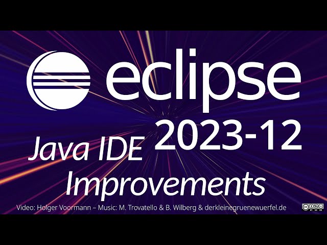 Eclipse 2023-12 Java IDE Improvements