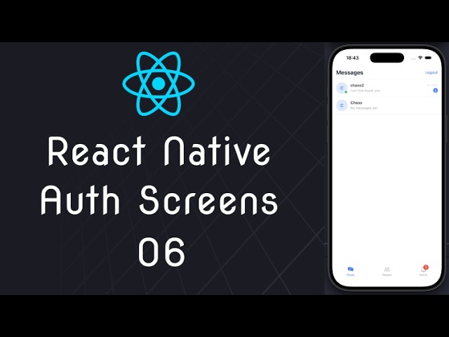Login and Register Screens -  06 Real Time Chat App in React Native