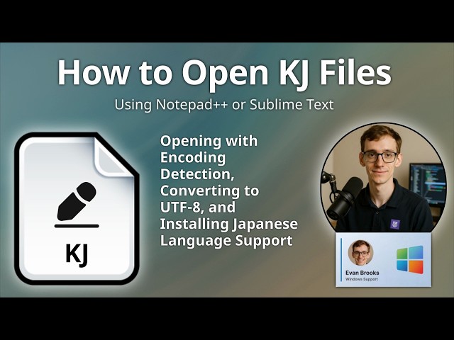 How to Open KJ Files (Kanji Text)
