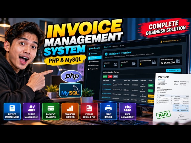 Invoice Management System with PHP & MySQL | Business Billing & Finance Dashboard