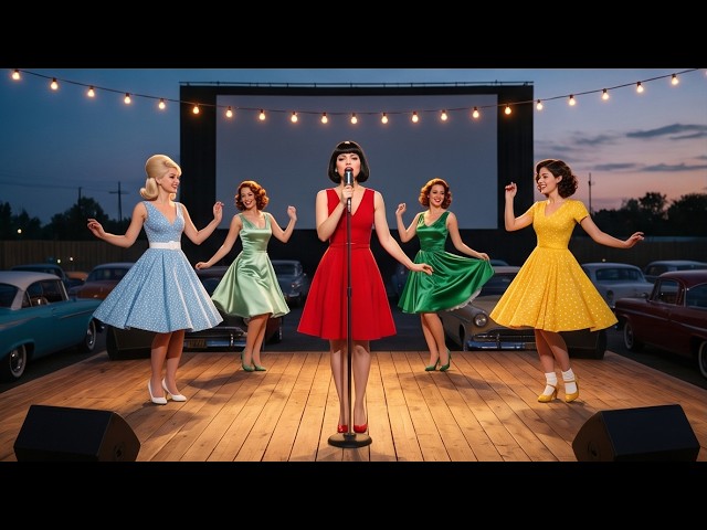 1960 Rockabilly | Boogie Woogie Rebel Queens: Midnight Drive In | The Beatles Inspired (AI Video)