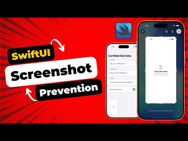 SwiftUI Screenshot Prevention - Prevent Users from Taking Screenshots of a SwiftUI View - Xcode