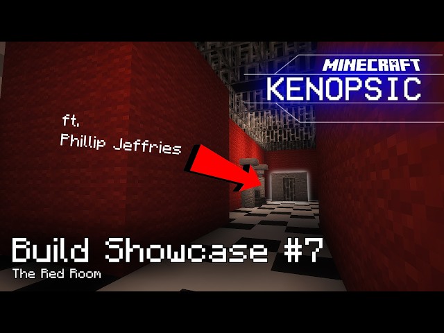 Minecraft KENOPSIC | BUILD SHOWCASE #7 (The Red Room) (w/ Timelapse)