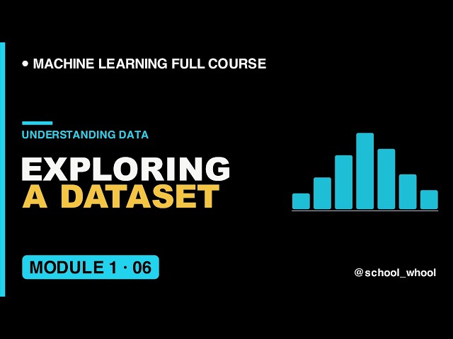 M1L6: Visualizing and Exploring a Dataset | Machine Learning From First Principles Course | AI