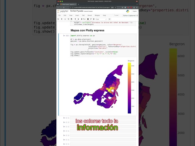 Graficos de Mapas con Plotly Express #python #programacion #plotly #backend #codigo