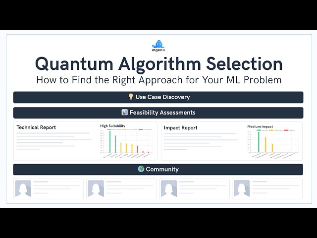 Quantum Algorithm Selection: How to Find the Right Approach for Your ML Problem | Innovation Lab