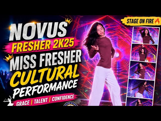 NOVUS Fresher 2K25 | Miss Fresher Cultural Performance 💃✨ | PCE Purnea
