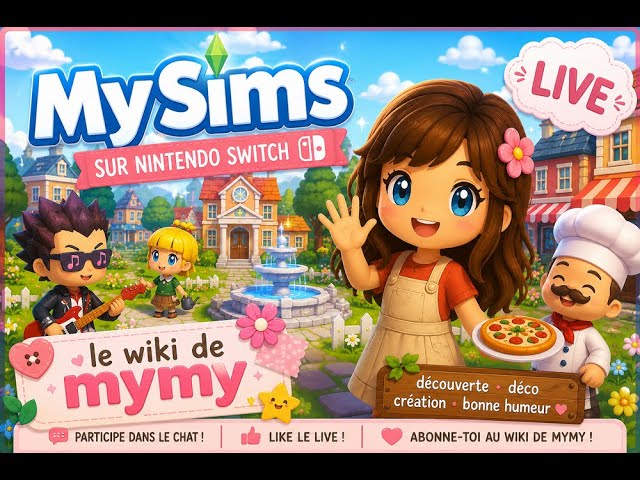 🏡 LIVE MySims: Cozy bundle Switch {4} — On crée la ville parfaite !