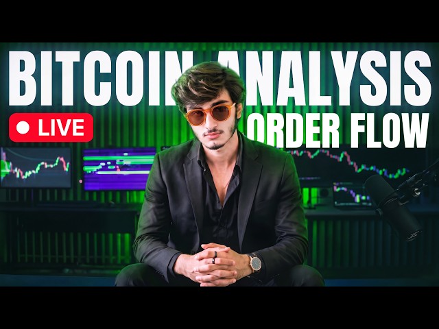 LIVE 🔴 24/7 BTC Order Flow & Liquidity Sweeps – Don't Miss This!