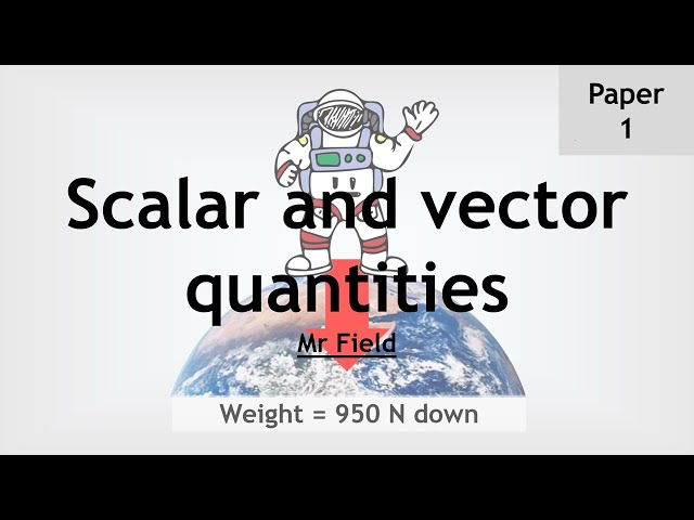 GCSE Physics 01 - Scalar and vector quantities