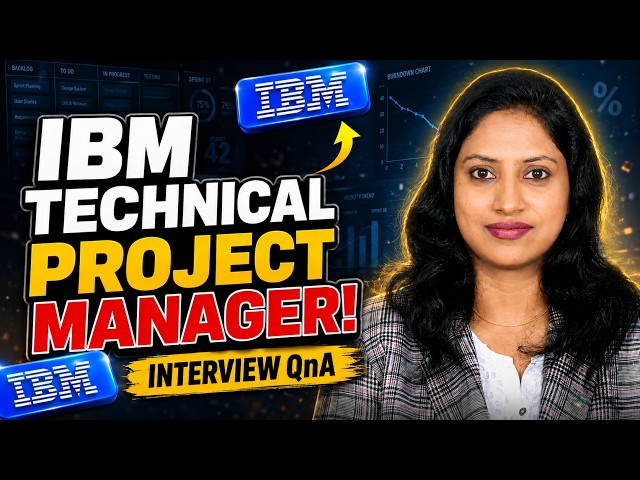 [IBM] Technical project manager interview questions and answers I project manager Interview question