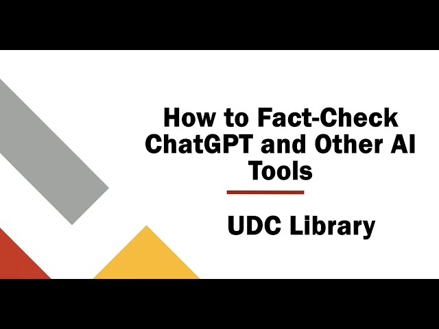 How to Fact-Check ChatGPT and Other AI Tools