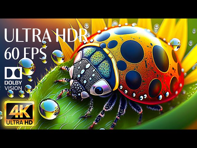 COLORFUL DYNAMIC - Relaxing Music With 4K Dolby Vision HDR 60fps Video For Stress Relief