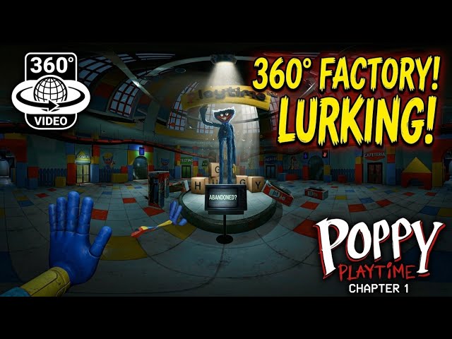 Abandoned toy factory exploration (360° Video) | Poppy Playtime - Chapter 1 | 360° VR, Gameplay, 4K