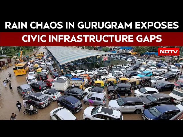 Gurugram  Rain News | One Hour Of Rain Exposes Gurugram's Civic Infrastructure Again