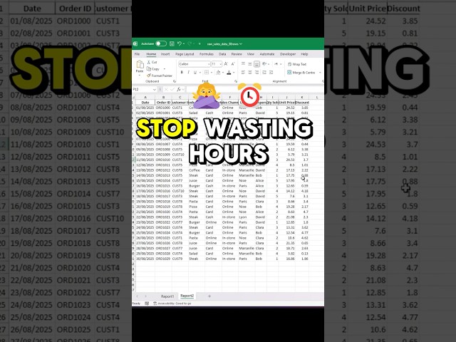 Automate Report Formatting in Excel ⚡ | Office Scripts Tutorial