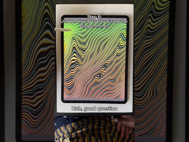 Easy Optical Illusion tutorial on Procreate! #artist #opticalillusion #illusionart #art #artwork