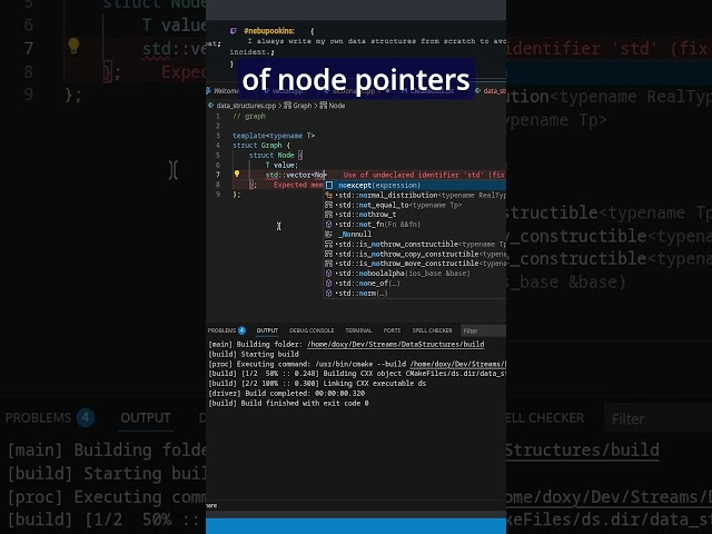 Graphs #datastructures #cpp #gamedev #vtuber