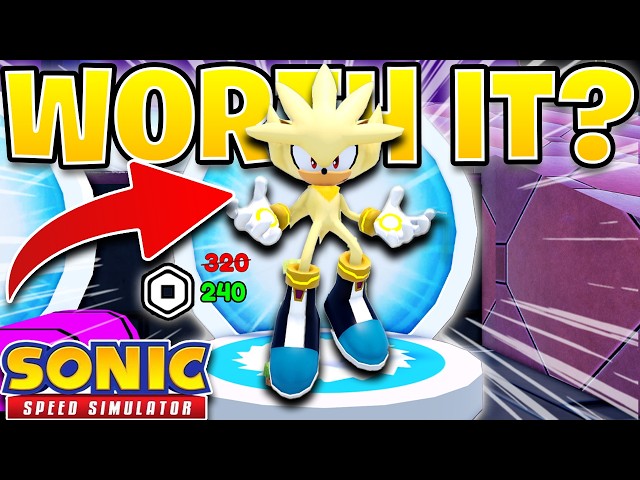 is This NEW SKIN Worth it? (Sonic Speed Simulator)