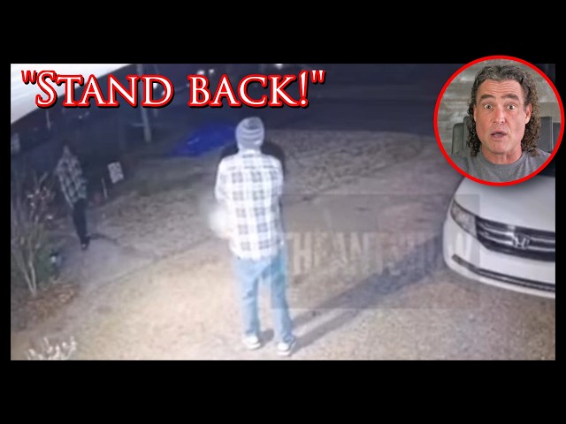 Tense Driveway Standoff Captured On Security Cam | Active Self Protection