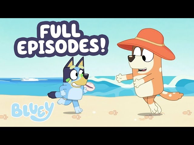 Running on the Beach! 🏝️ 💙 | 1 HOUR FULL EPISODE Compilation ☺️ | Bluey