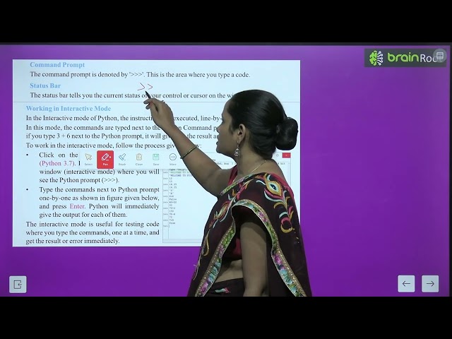 BRAIN ROOT CYBER CREATORS CLASS 6 CHAPTER 9 GETTING STARTED WITH PYTHON