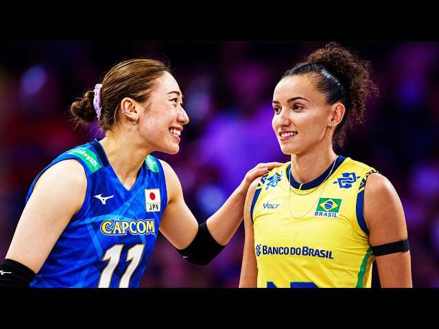 Mayu Ishikawa vs Gabi | Japón vs Brasil | ¡¡¡Partido de voleibol increíble!!!