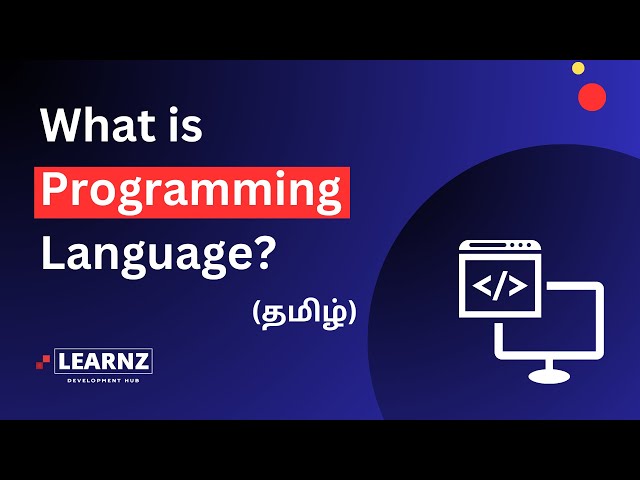 Unlocking Programming: - What Exactly is a Programming Language? (Tamil)🚀
