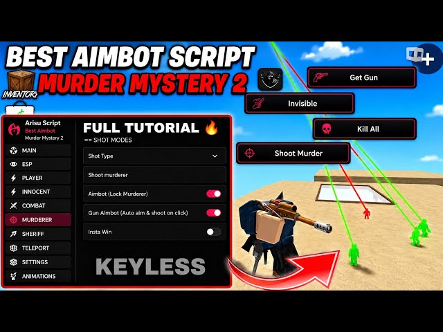 [🔪] BEST!! Mm2 script 2026 - aimbot, kill all, Esp, shoot Murder | Murder Mystery 2 Script | KEYLESS