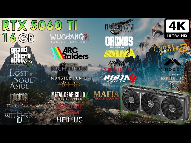 RTX 5060 Ti 16GB – 31 AAA Titles 2025 4K Gaming is FINALLY Playable?!