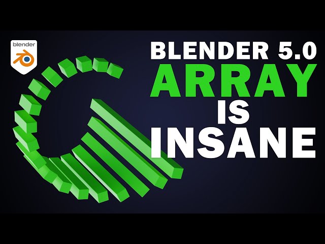 The New Blender 5.0 Array Is INSANE — Way Better Than Add-Ons!