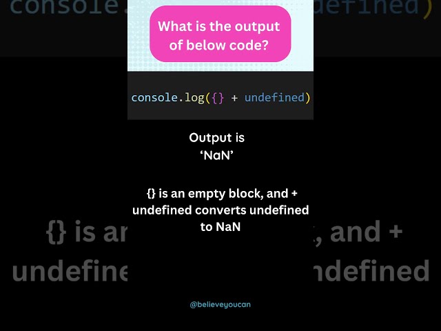 Guess the output? JavaScript Interview question #javascriptinterview #shorts rts
